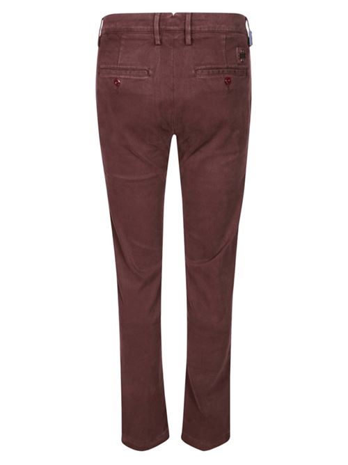Pantalone da uomo in cotone stretch, chino, vita bassa, colore bordeaux JACOB COHEN | P0001001S4216TRP87